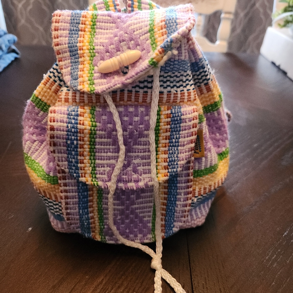 Multicolor Pinzon Woven Backpack - image 7